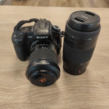 APPAREIL PHOTO SONY ALPHA 350 + OBJ 18-70 + OBJ 75-300 CARTE FLASH