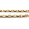 CHAINE EN OR BLANC ET JAUNE 14CT 17.38G 47CM