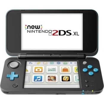 CONSOLE NEW NINTENDO 2DS XL NOIRE ET BLEUE (manque stylet)