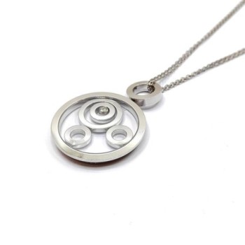 COLLIER CHOPARD SPIRIT HAPPY DIAMOND OR BLANC 18CT 30.27G L.60CM