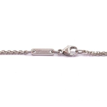 COLLIER CHOPARD SPIRIT HAPPY DIAMOND OR BLANC 18CT 30.27G L.60CM