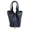 SAC A MAIN HERMES PICOTIN 18 BLEU + FACTURE 2022