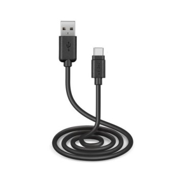 SBS Mobile USB2.0 a Naar USB2.0 Type-C Kabel 3 Meter Zwart