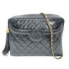 CHANEL VINTAGE CUIR D AGNEAU NOIR 27 X 20 X 7,5 CM DE 1993