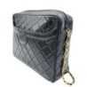 CHANEL VINTAGE CUIR D AGNEAU NOIR 27 X 20 X 7,5 CM DE 1993