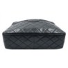 CHANEL VINTAGE CUIR D AGNEAU NOIR 27 X 20 X 7,5 CM DE 1993