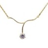 COLLIER OR 18K 3.70GR ZIRCON 42CM