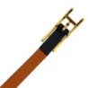Bracelet Behapi Double Tour NOIR ET FAUVE 72 CM