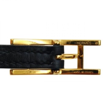 Bracelet Behapi Double Tour NOIR ET FAUVE 72 CM