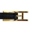 Bracelet Behapi Double Tour NOIR ET FAUVE 72 CM