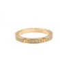 CARTIER ALLIANCE MAILLON PANTHERE SEMI PAVEE  OR 18K 12 DTS 0,15 CT  3.95GR T54