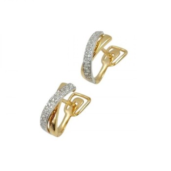 B.O. OR 18K 3.06GR ZIRCONS 1,5 CM