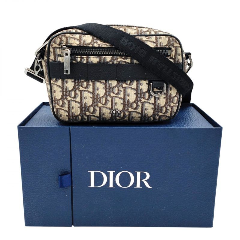 DIOR SAC BANDOULIERE MINI SAFARI TOILE JACQUARD 2023