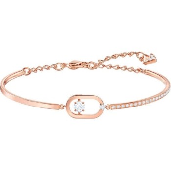 SWAROVSKI BRACELET JONC SPARKLING DANCE MÉTAL DORÉ ROSE CRISTAUX