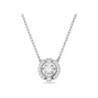 SWAROVSKI COLLIER SPARKLING DANCE ROUND BLANC MÉTAL RHODIÉ