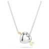 SWAROVSKI COLLIER IDYLLIA CŒUR BLANC RHODIE 45cm