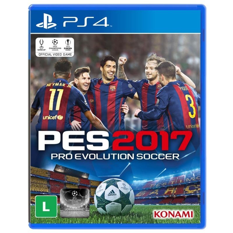 Jogo Pro Evolution Soccer 2017 (PES 2017) Para Playstation 4 (PS4) .