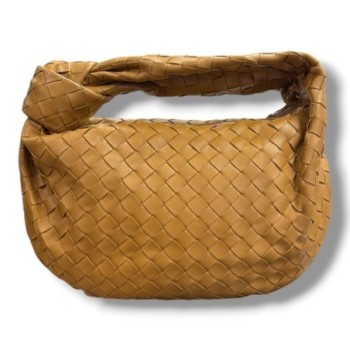 BOTTEGA VENETA JODIE PETIT FORMAT CUIR D AGNEAU 36X21X13CM CAMEL DUSTBAG