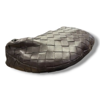 BOTTEGA VENETA JODIE MINI MARRON FONCE FONDANT CUIR D AGNEAU 26X13X8.5CM DUSTBAG