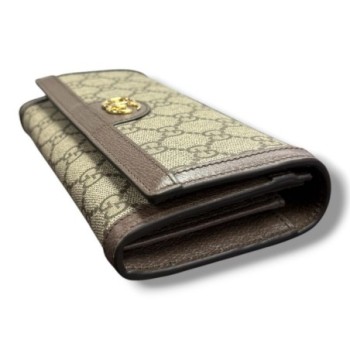 GUCCI PORTEFEUILLE SUR CHAINE OPHIDA GG 19CM BOITE DUSTBAG