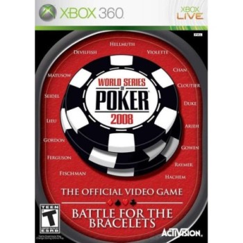 WORLD SERIES OF POKER 2008: BATTLE FOR THE BRACELETS - XBOX 360