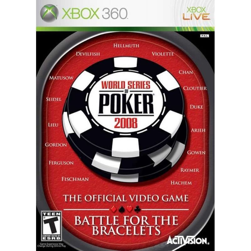 WORLD SERIES OF POKER 2008: BATTLE FOR THE BRACELETS - XBOX 360