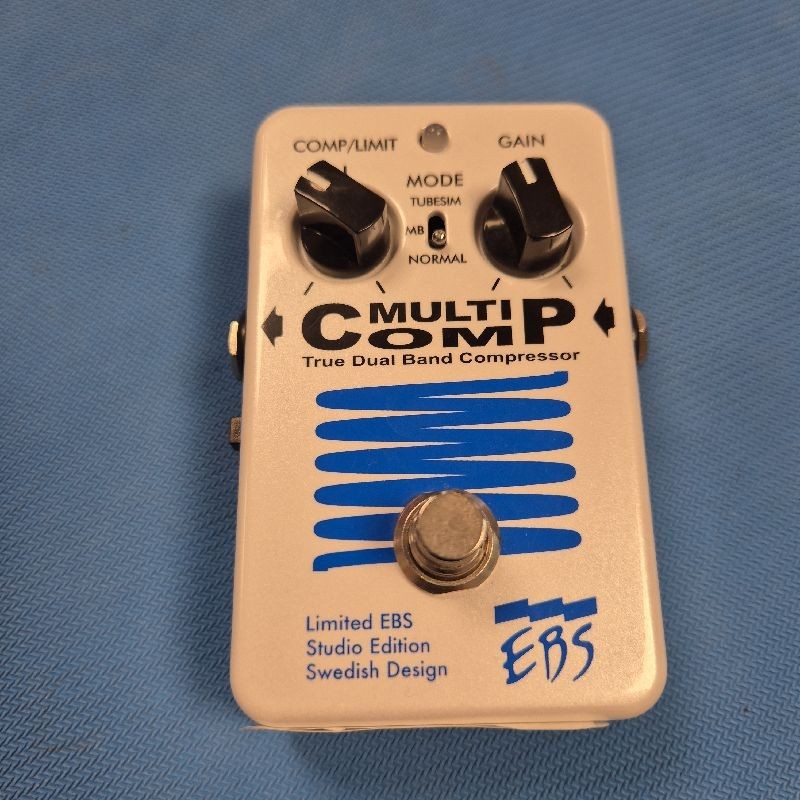 EBS MULTI COMP TRUE DUAL BAND BASS COMPRESSOR PEDAL