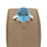 Bague Or Blanc 18ct 6.30Gr & Topas 5.6 Carat T53