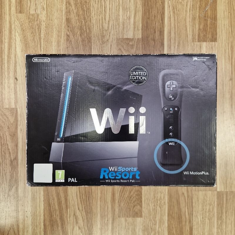 CONSOLE NINTENDO WII NOIRE + MANETTE BLANCHE