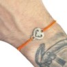 BRACELET O.J PERRIN LEGENDES SUR CORDON OR BLANC 18CT 2.04GRS