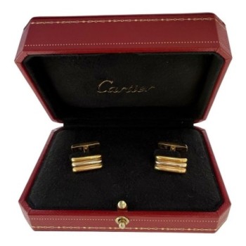 BOUTONS DE MANCHETTES TRINITY OR 18CT 16.25GRS + CERTIFICAT 2005