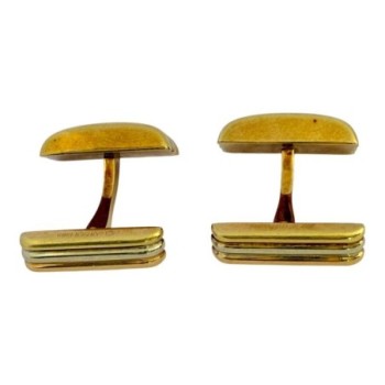 BOUTONS DE MANCHETTES TRINITY OR 18CT 16.25GRS + CERTIFICAT 2005