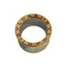 BAGUE BULGARI BZERO ANISH KAPOOR ACIER ET OR ROSE 18CT T 50