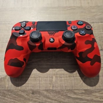 MANETTE PS4 ROUGE CAMOUFLAGE