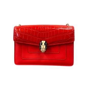 SAC A MAIN BULGARI SERPENTI ROUGE