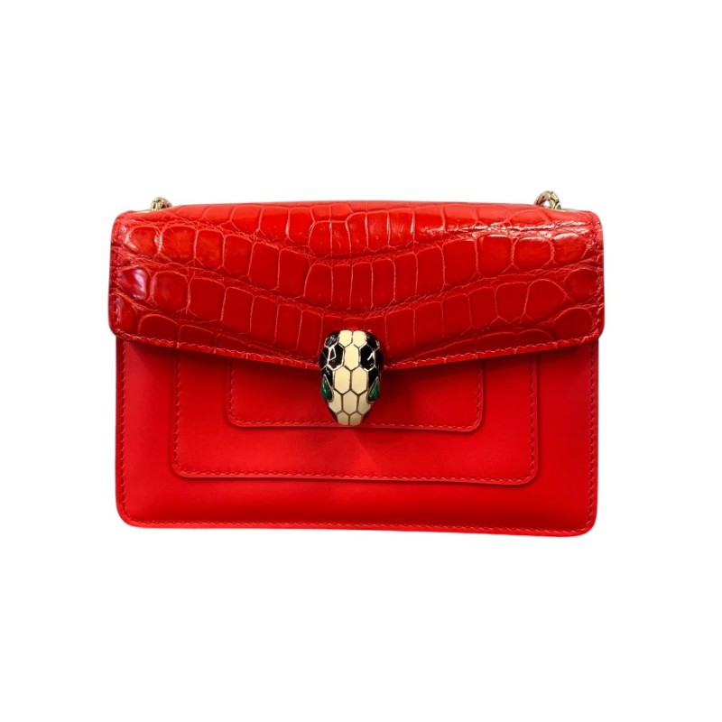 SAC A MAIN BULGARI SERPENTI ROUGE