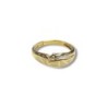 BAGUE EN OR 18 CARATS 3.40GR T54 DIAMANT