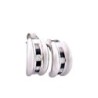 BOUCLE OR BLANC 18 CT DIAMANATS ET SAPHIRE 3.34GR