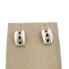 BOUCLE OR BLANC 18 CT DIAMANATS ET SAPHIRE 3.34GR