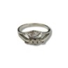 BAGUE OR BLANC 18CT 4.24GR DTS T57