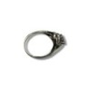 BAGUE OR BLANC 18CT 4.24GR DTS T57