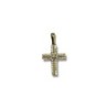 PENDENIF OR JAUNE 18CT 1.79GRS ZIRCONS 2.6X1.5CM