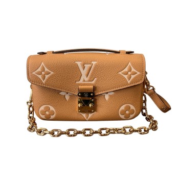 SAC LOUIS VUITTON METIS EAST WEST CUIR EMPREINTE FULLSET