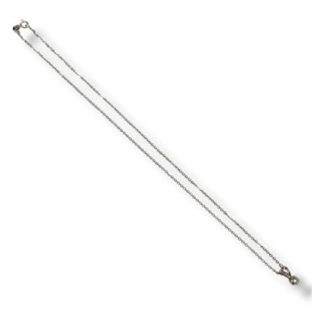 COLLIER PENDENTIF OR BLANC 18CT 2.77GRS 40.5CM
