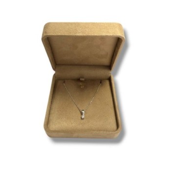 COLLIER PENDENTIF OR BLANC 18CT 2.77GRS 40.5CM