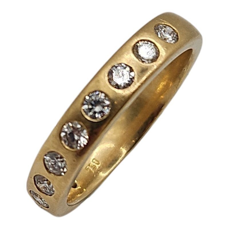 BAGUE OR 18CT+DIAMS 9.23GRS T65