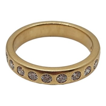 BAGUE OR 18CT+DIAMS 9.23GRS T65