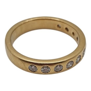 BAGUE OR 18CT+DIAMS 9.23GRS T65