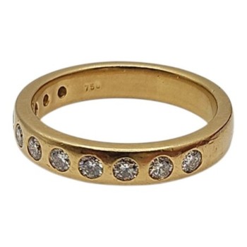 BAGUE OR 18CT+DIAMS 9.23GRS T65