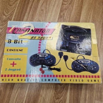 TERMINATOR 2 BS 5000 8 BIT + 2 JOYPAD + GUN + CARTOUCHE JEU